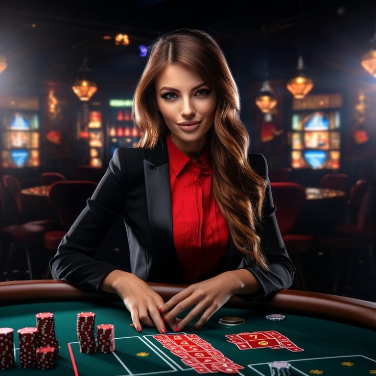 Dealer profesional menjalankan permainan live casino di baytoto